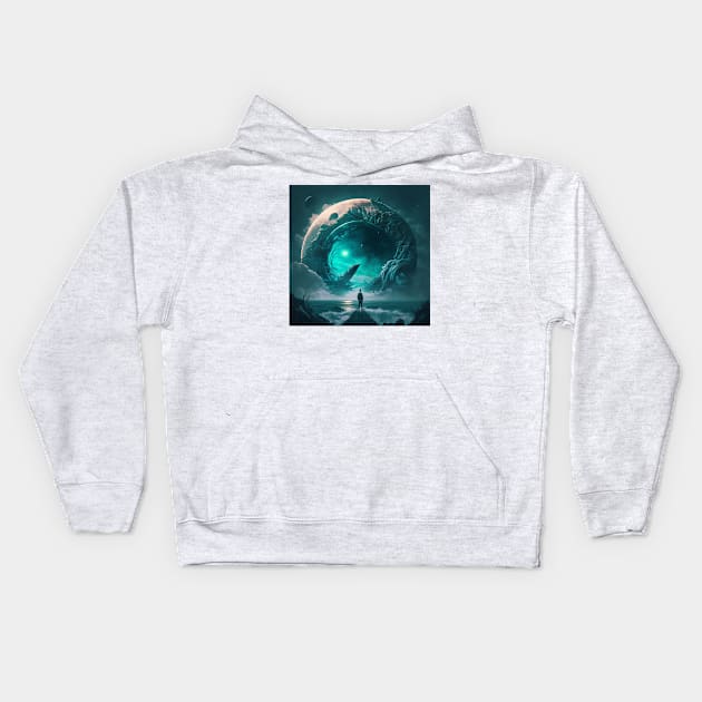 Lamaj Out of this world 1 Kids Hoodie by LAMAJ